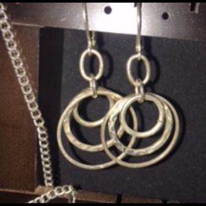 Circle earrings silver